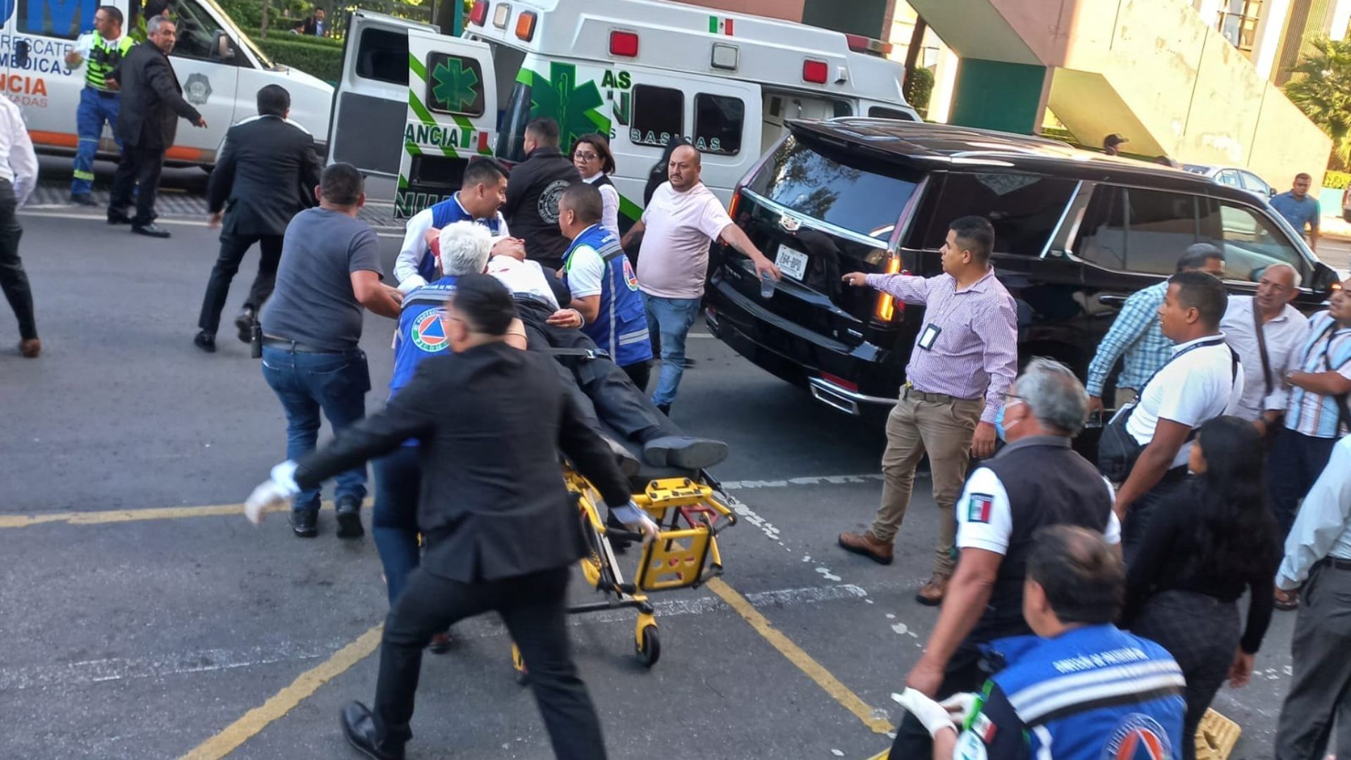 Traslado de David Cohen por balacera en Ciudad Judicial CDMX