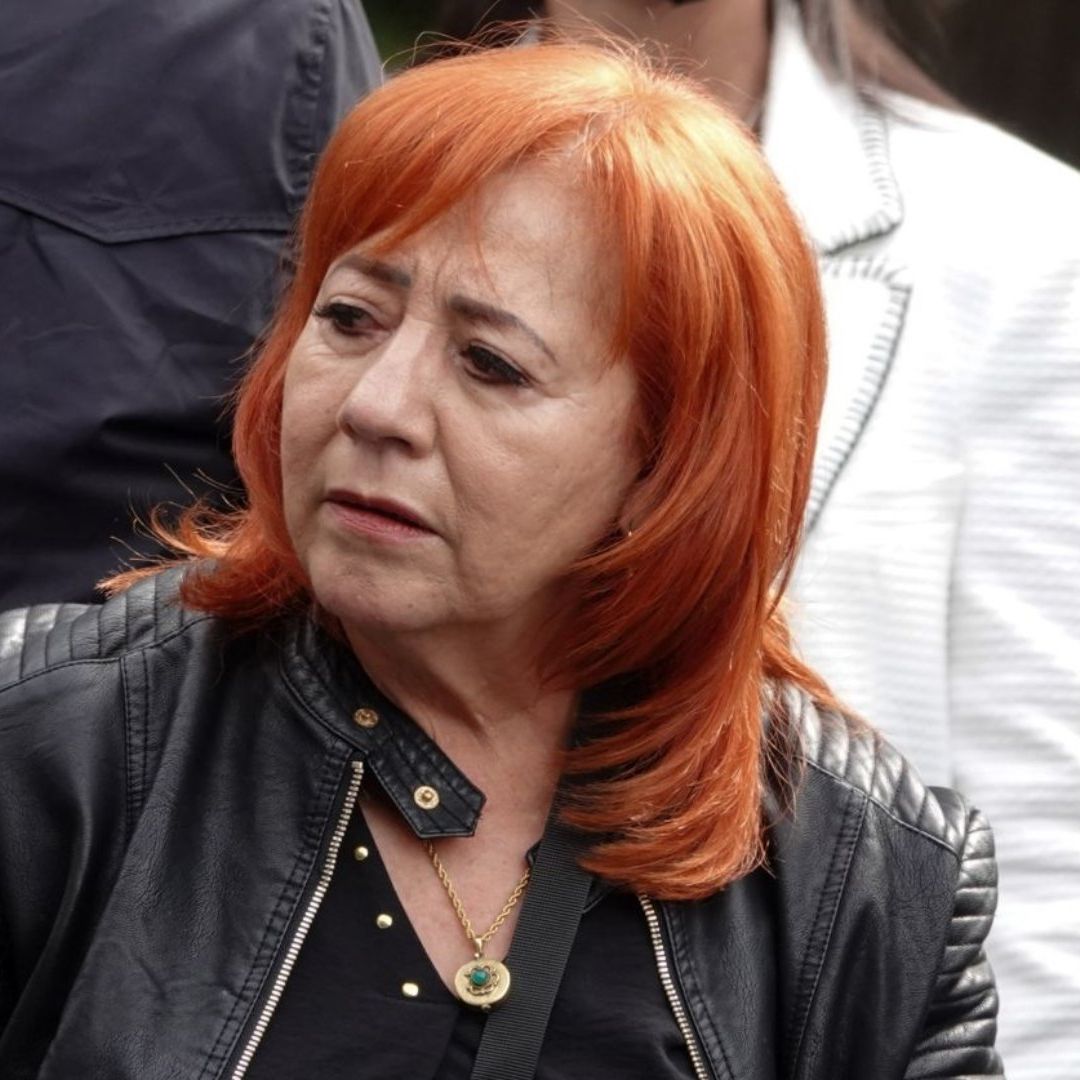 Rosario Piedra Ibarra en el Campo Militar de la Sedena, el 22 de junio de 2022
