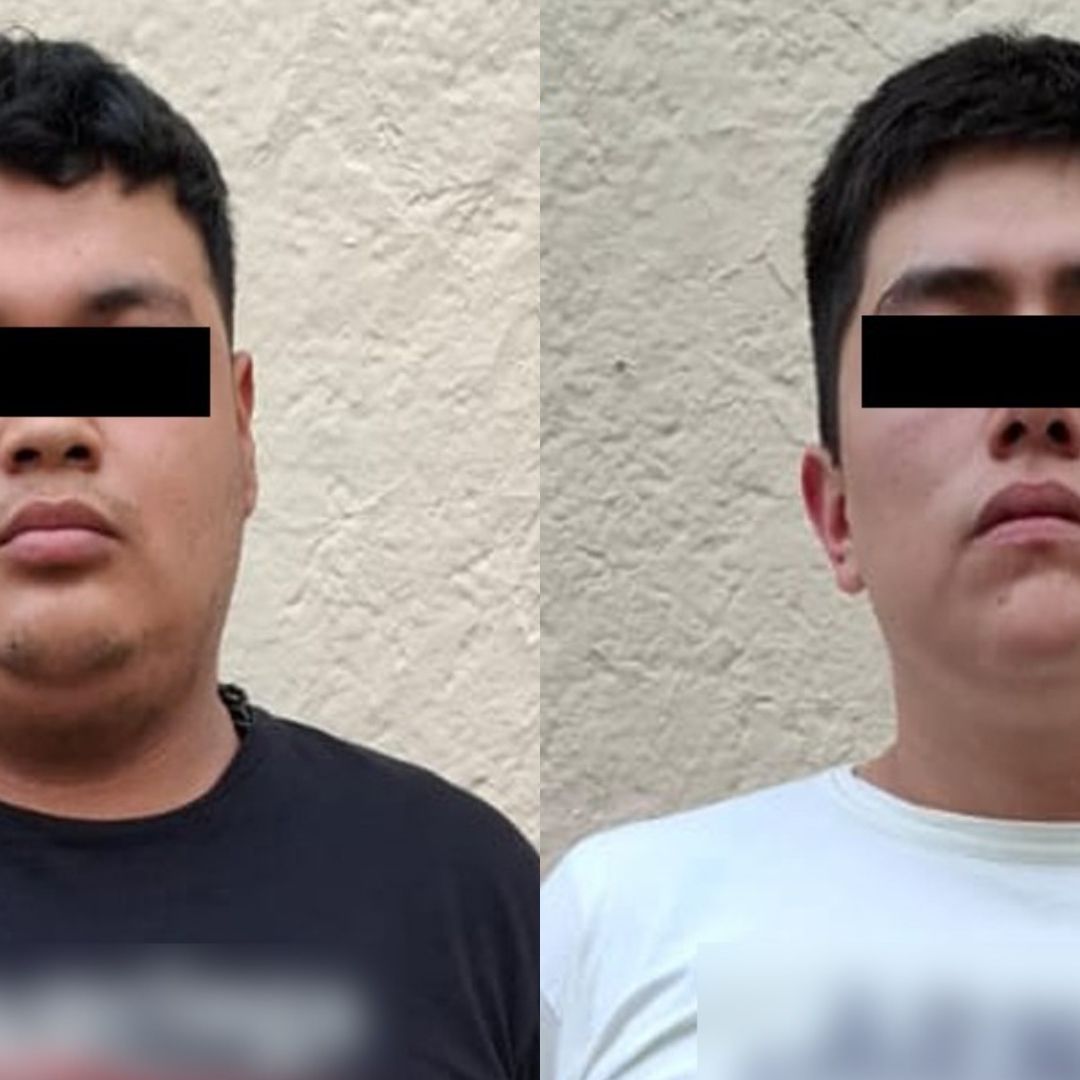 Detienen en el centro de la CDMX a dos extorsionadores de 'La Unión Tepito'.
