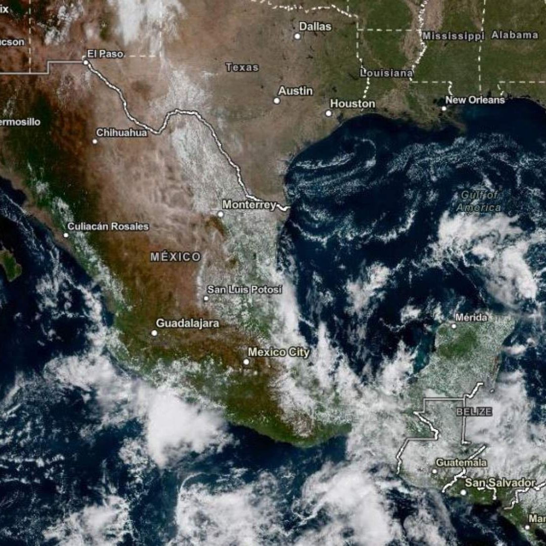 Mapa de los ciclones que afectan actualmente México