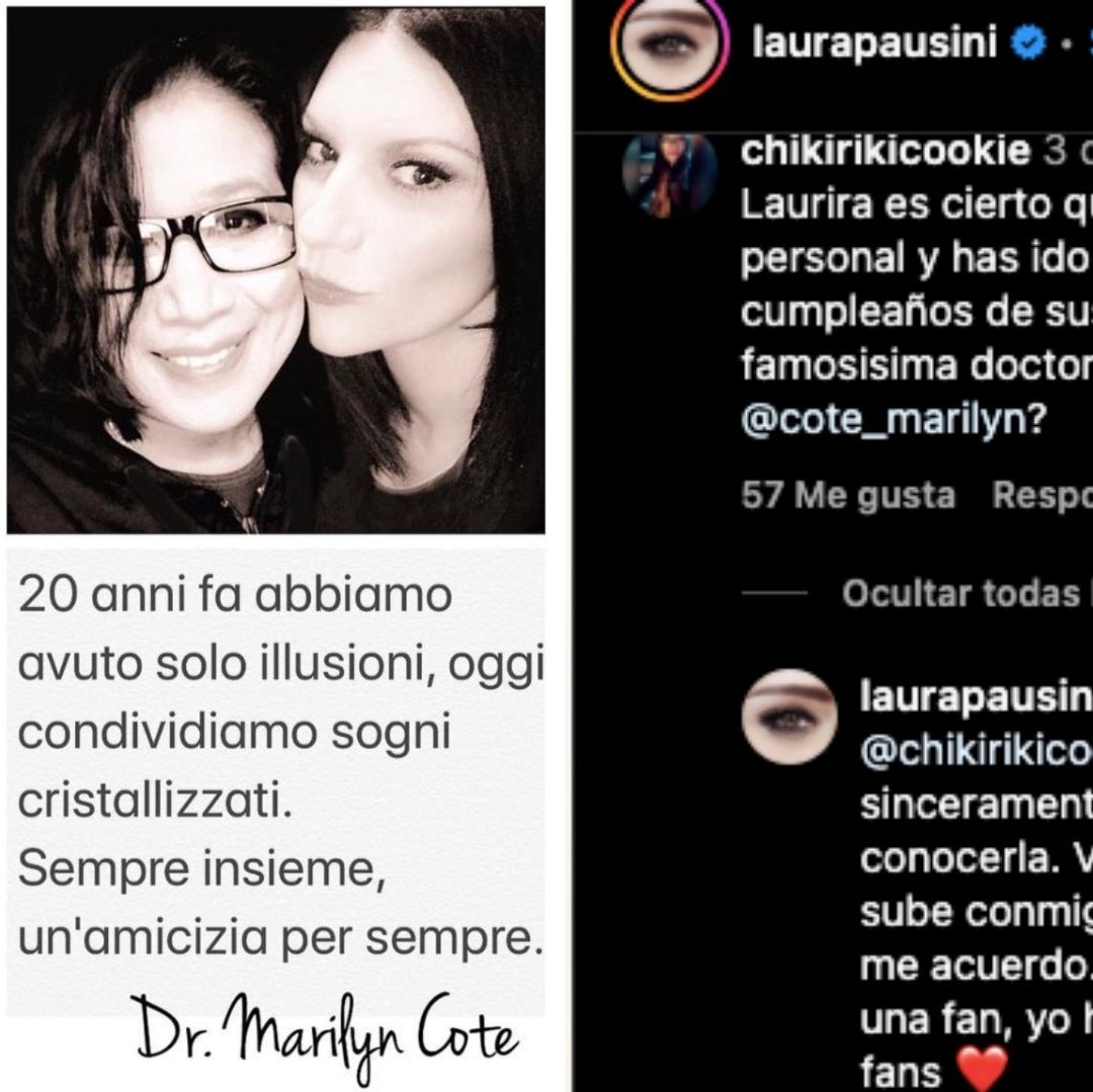Falsa Psiquiatra Marilyn Cote Presume “Amistad” con Laura Pausini y Ésta la Desmiente