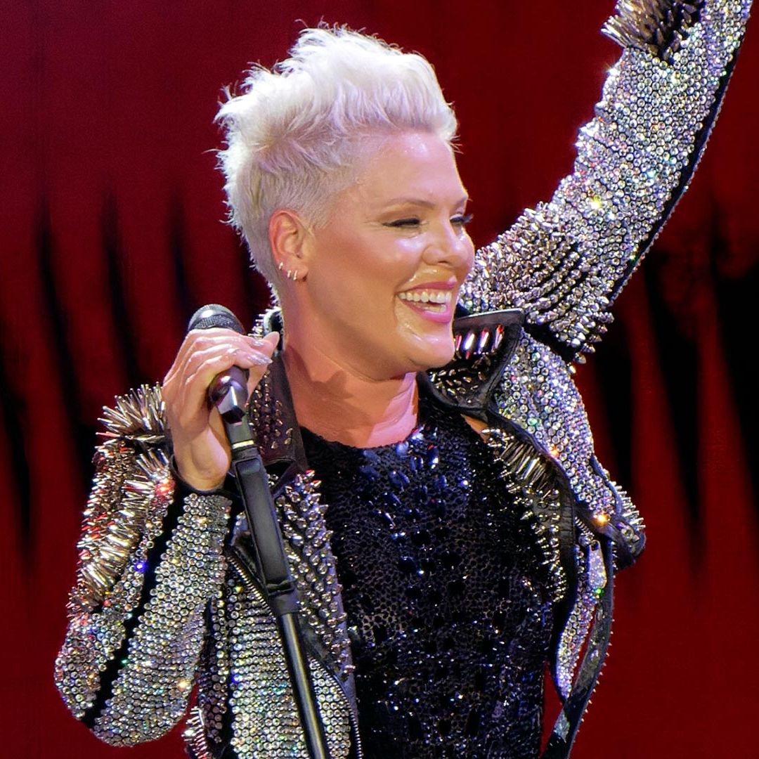 P!nk en una presentación en vivo.