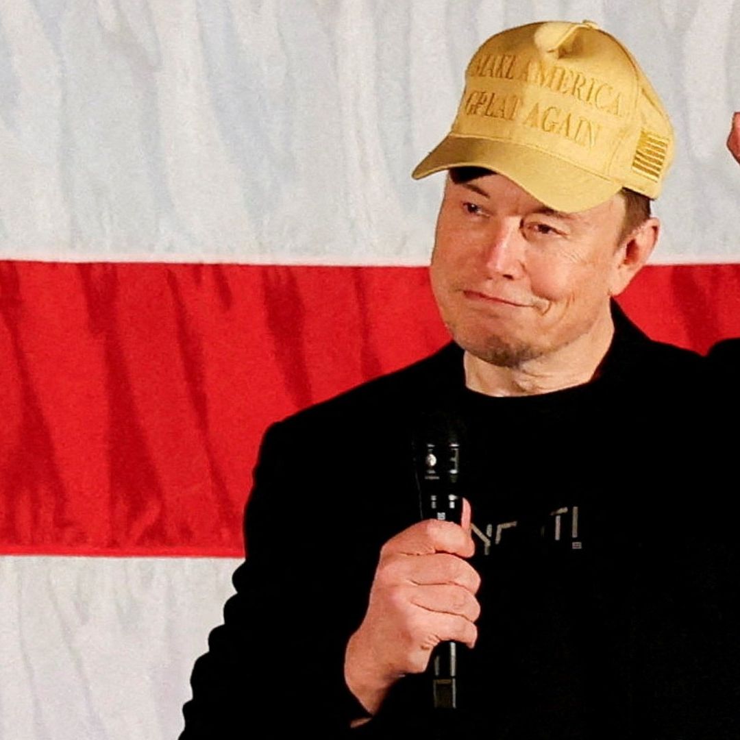 Elon Musk durante un evento de apoyo a la campaña de Donald Trump.