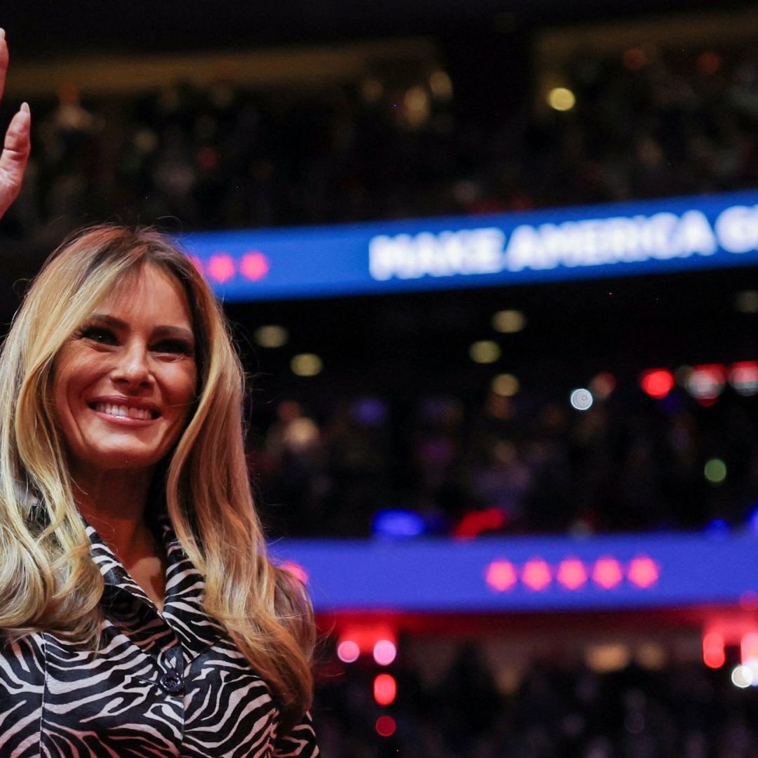 Melania Trump durante un mitin de su esposo en el Madison Square Garden, en Nueva York, el 27 de octubre de 2024.