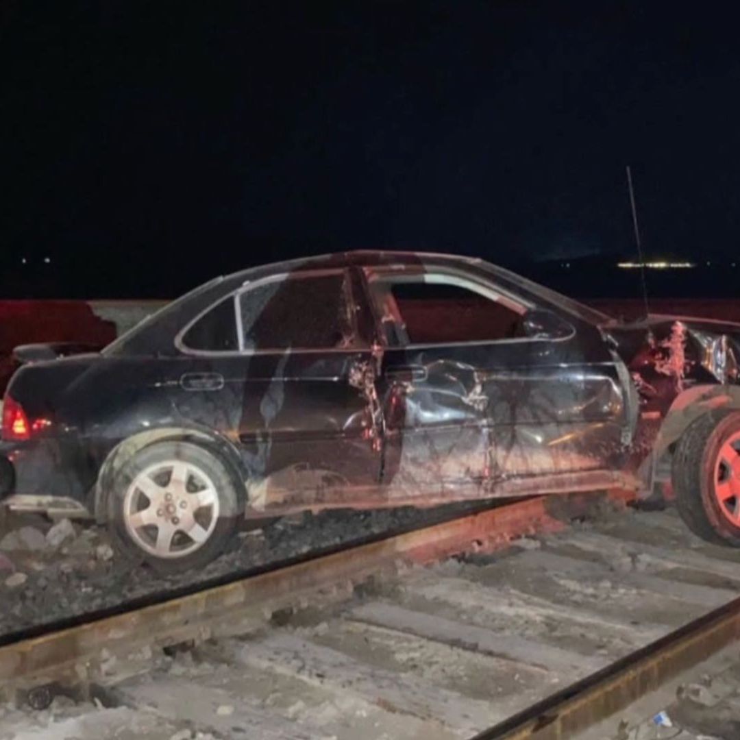 Tren de Carga Impacta a Automóvil en Colonia Bellavista en Empalme