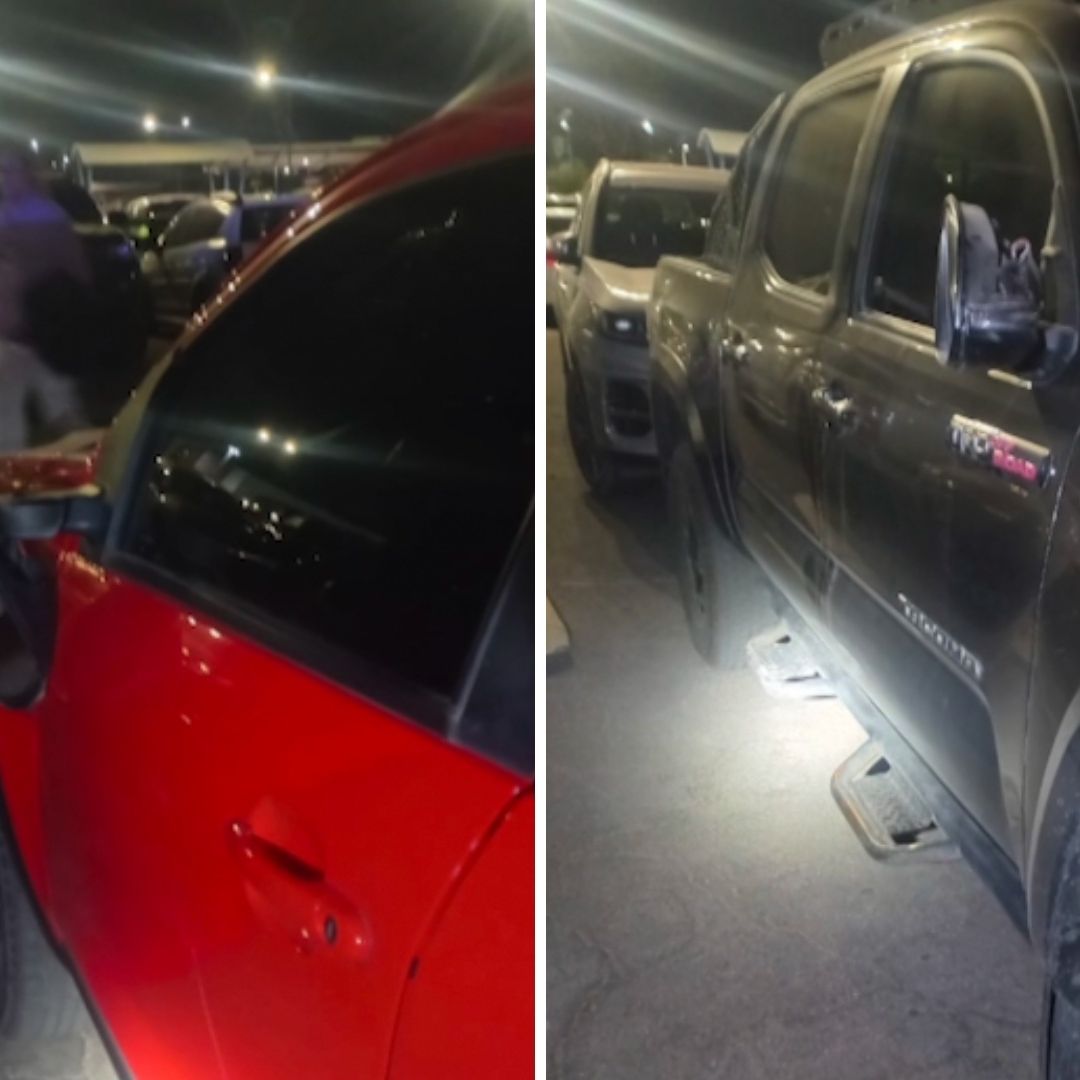 Sujetos Roban Autopartes en Estacionamiento de Estadio Béisbol en Mexicali