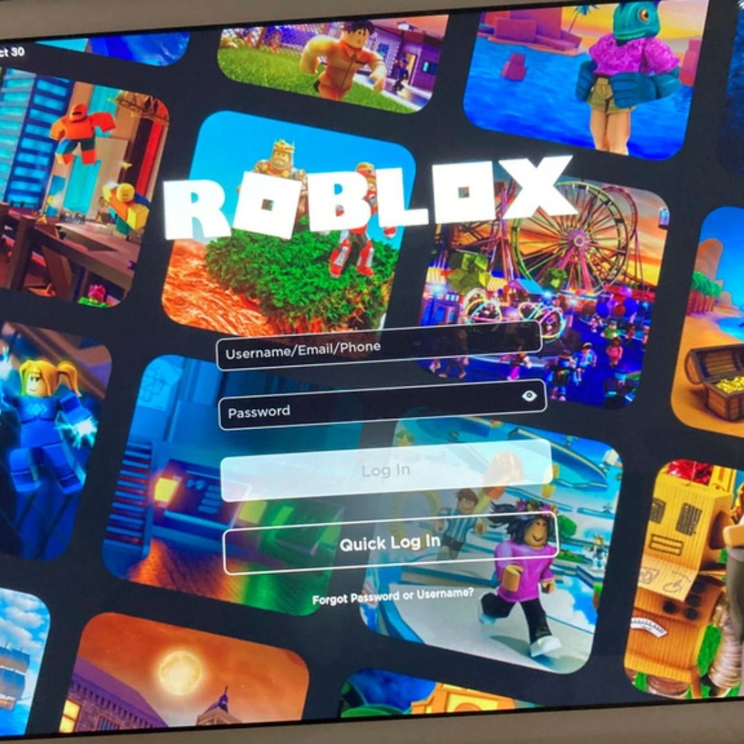 Videojuego de Roblox en Tablet