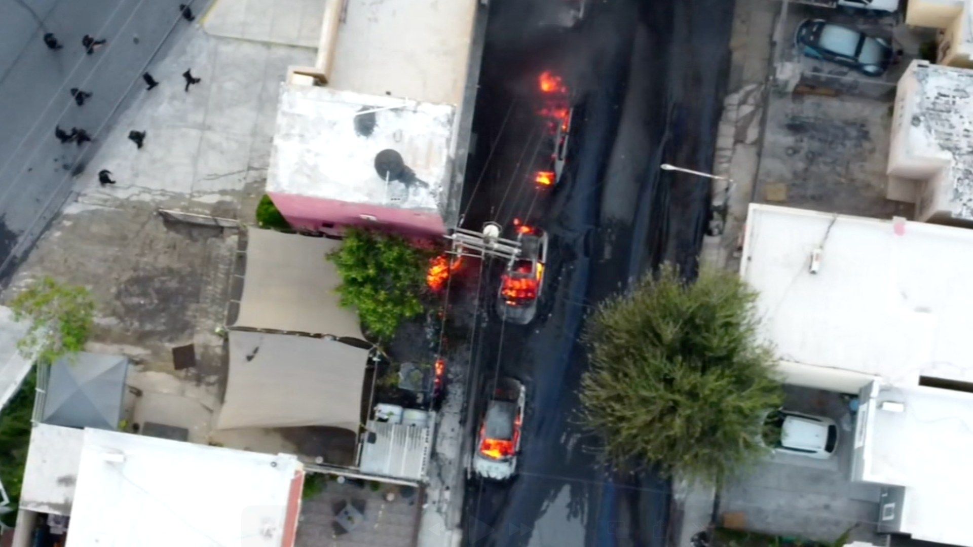 Incendio en colonia de Santa Catarina