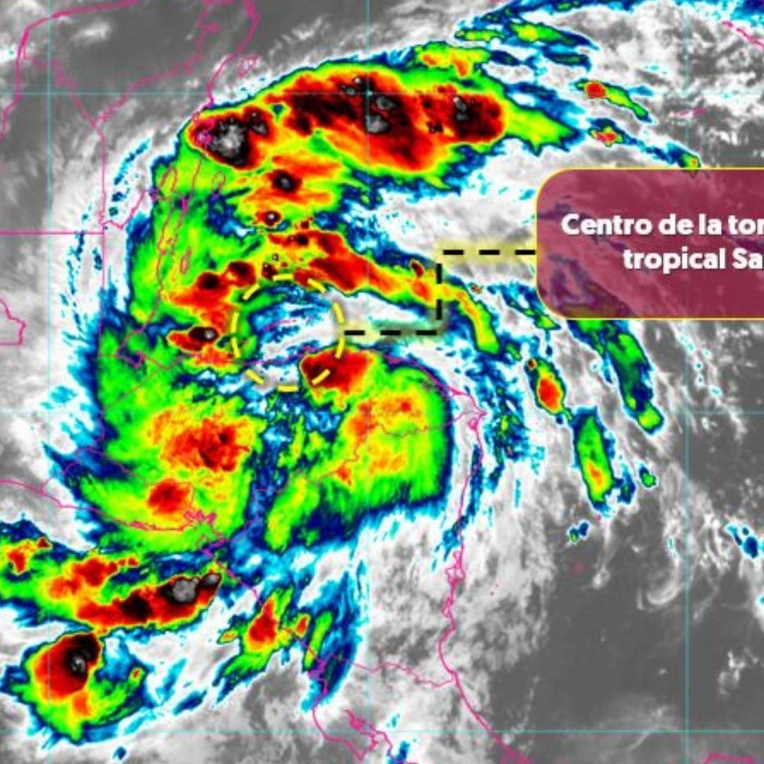 Qué día toca tierra la Tormenta Tropical Sara en México dónde pegará según trayectoria en vivo