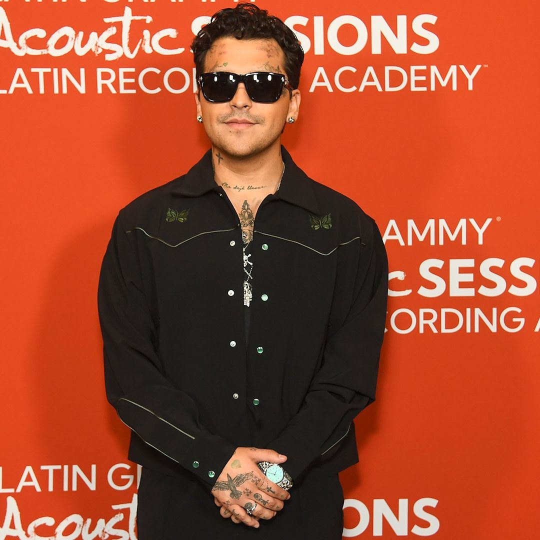 Christian Nodal en un evento de los Latin GRAMMY.