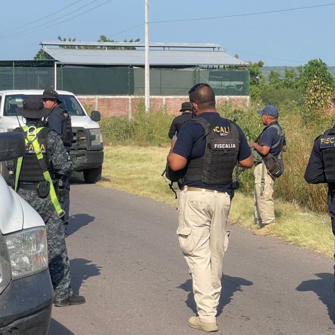 Policías en la zona donde encontraron muerto a Bernardo Bravo