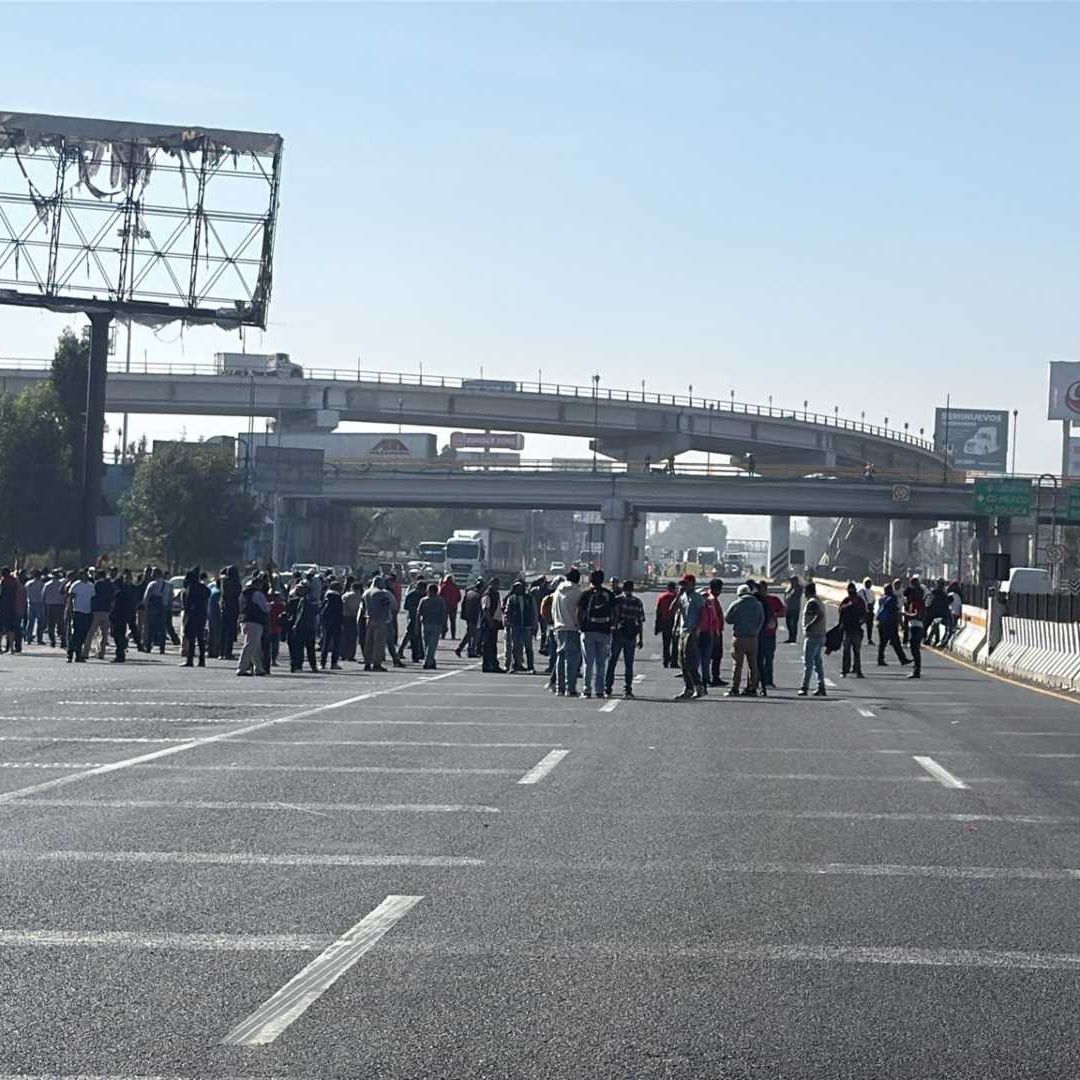 Protesta en la caseta de Tepotzotlán