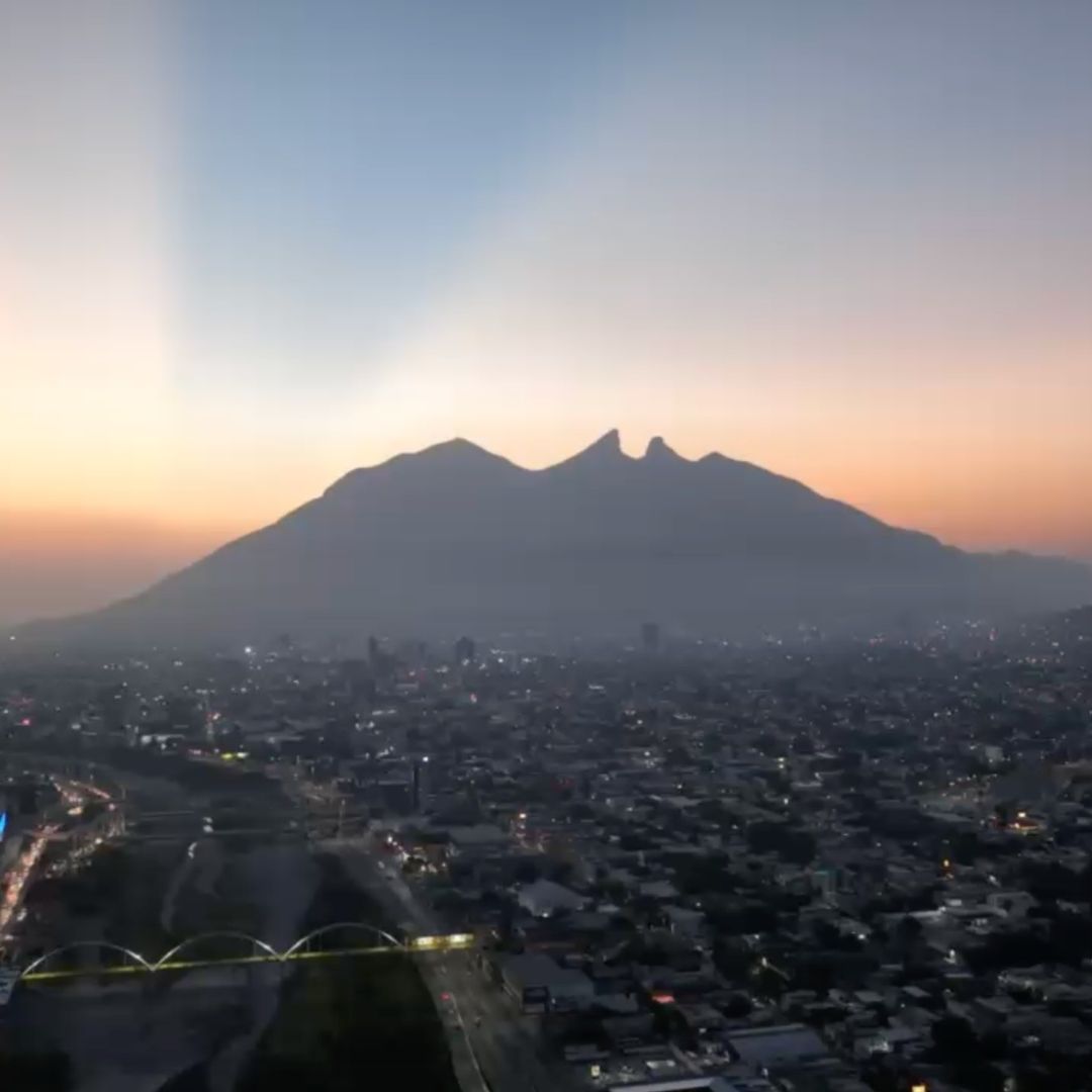 Amanecer en Monterrey, Nuevo León. Foto: N+