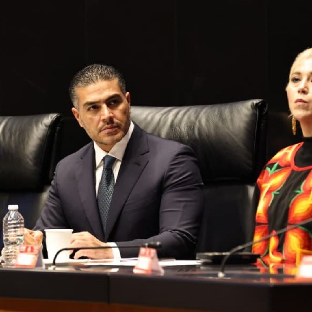 Omar García Harfuch, titular de la SSPC, compareció en el Senado hoy, 22 de octubre de 2025