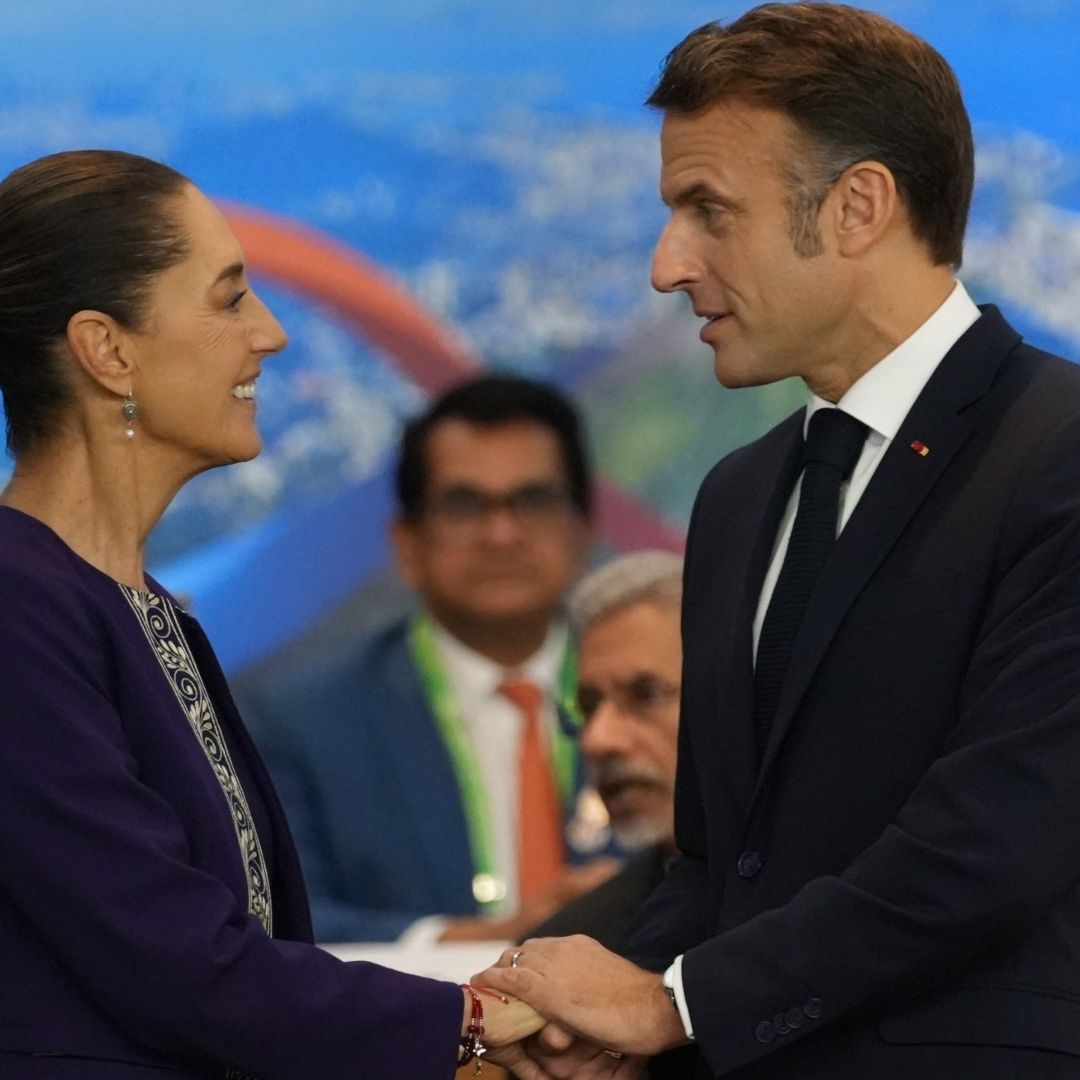 Agua, Salud e Infraestructura, los Temas de la Reunión entre Sheinbaum y Macron en el G20