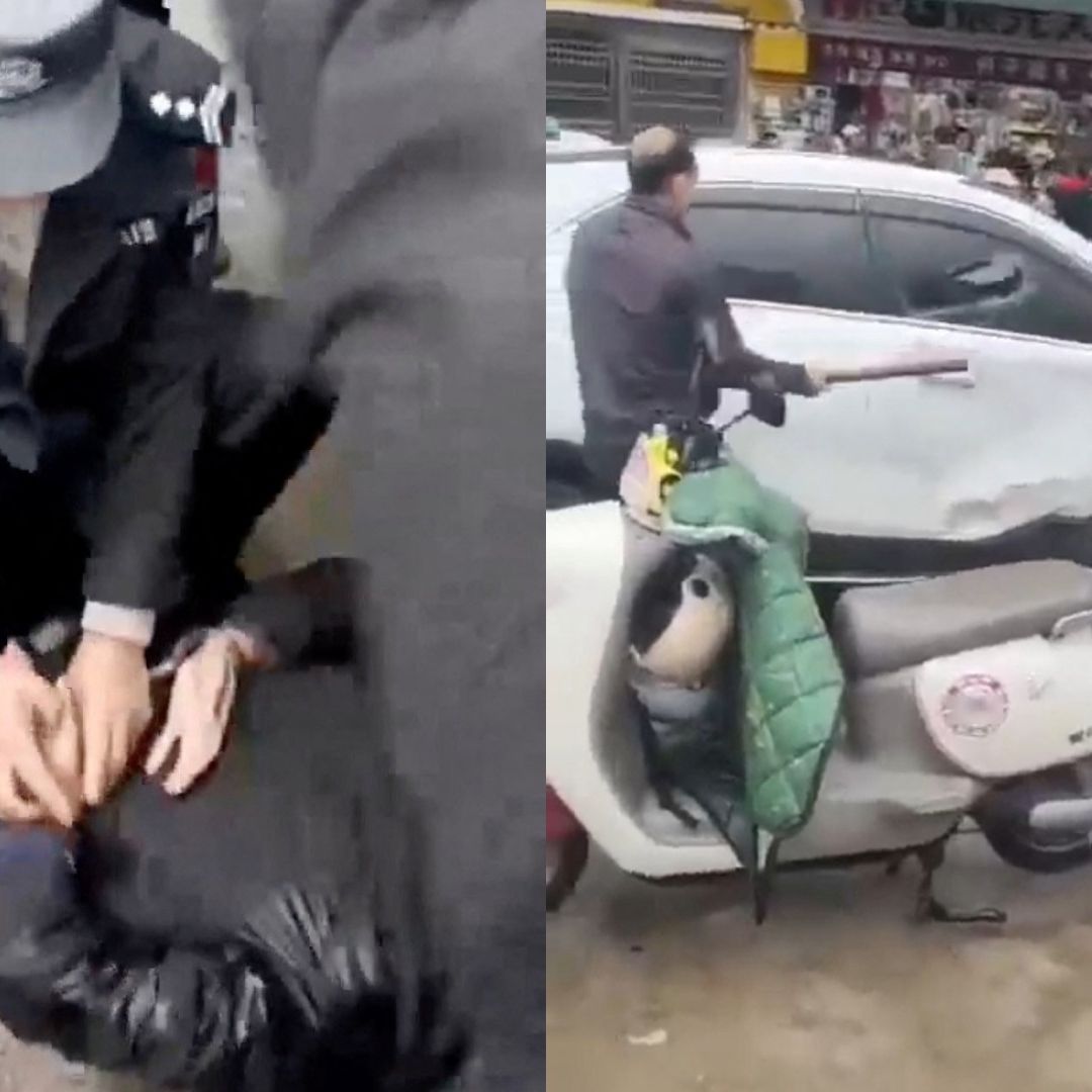 Otra Vez en China: Sujeto Arrolla a Menores a la Entrada de la Escuela