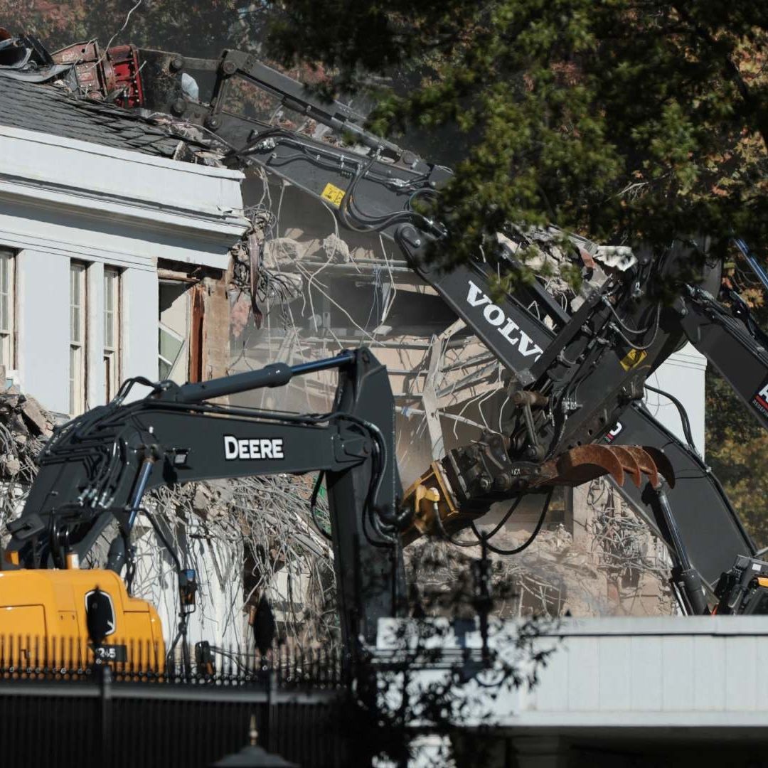Trump Demuele Ala Este de Casa Blanca: la Deja en Escombros para Construir Salón de Baile| FOTOS