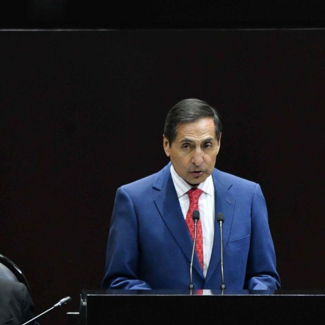 Rogelio Ramírez de la O, secretario de Hacienda y Crédito Público, durante su comparecencia ante el pleno de la Cámara de Diputados para el ejercicio fiscal 2025