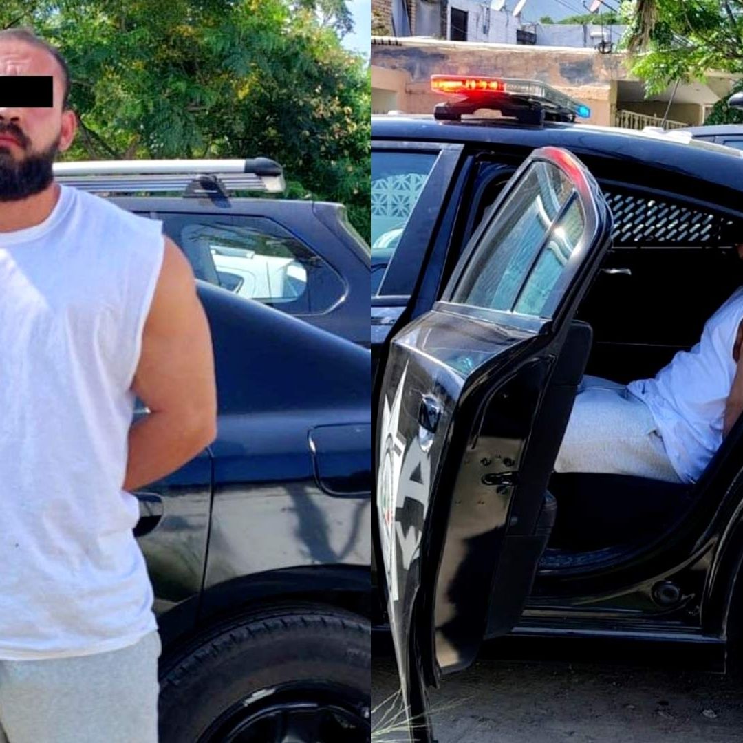 Policía de Monterrey detiene a hombre por golpear a pareja