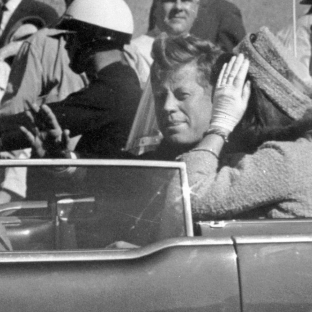 El presidente John F. Kennedy, el 22 de noviembre de 1963 en Dallas