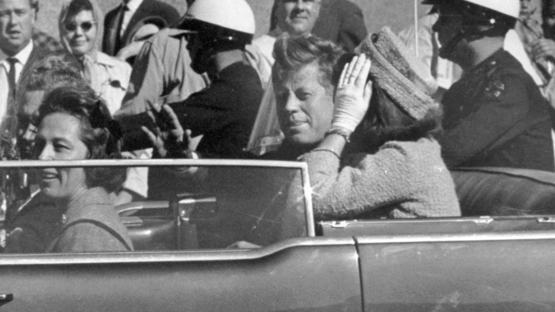 El presidente John F. Kennedy, el 22 de noviembre de 1963 en Dallas