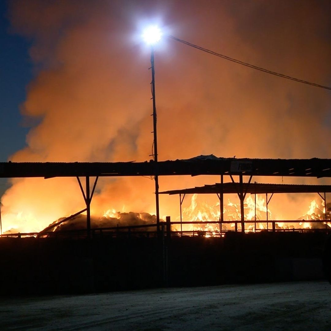 Incendio de Tres Mil Pacas en Ranchería de Mexicali