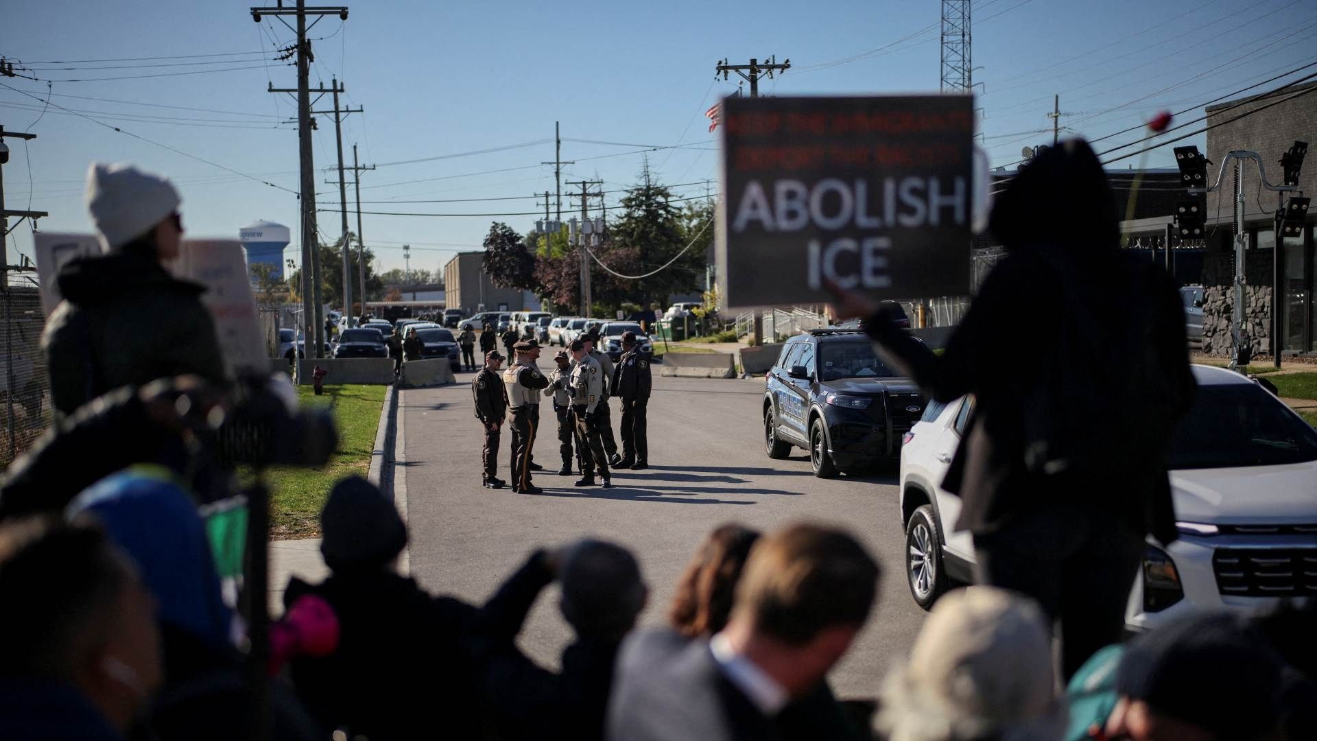Protesta afuera del ICE en Chicago, Estados Unidos. Foto: Reuters