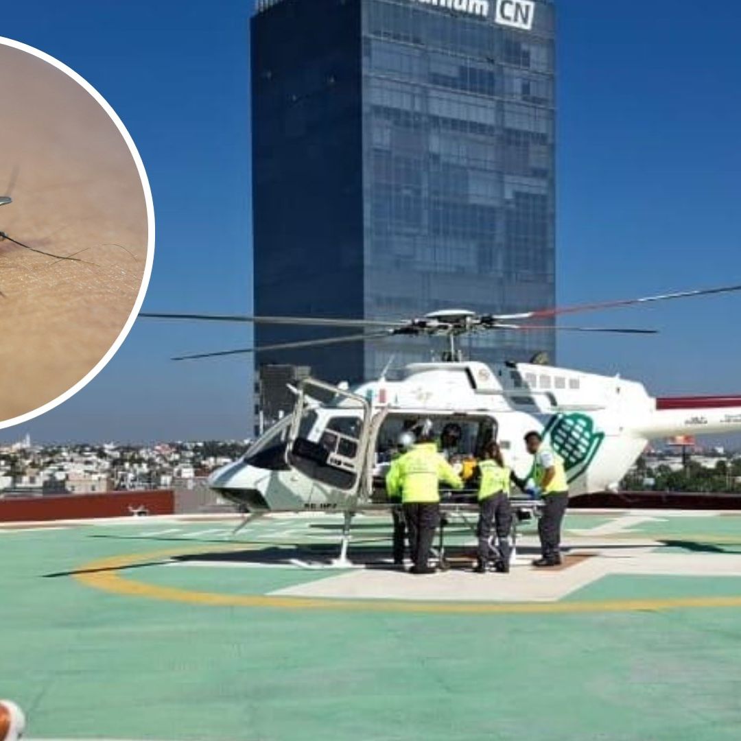 Joven de 15 Años con Dengue Grave Traslado Aéreo en Helicóptero de Huauchinango hasta Cholula  Puebla