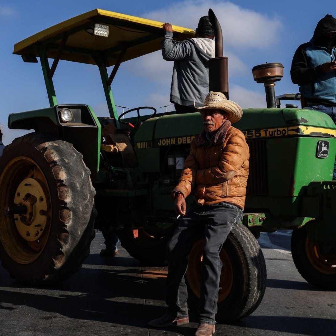 Protesta de agricultores de Zacatecas en carreteras federales el 14 de octubre de 2025. Foto: Cuartoscuro | Archivo