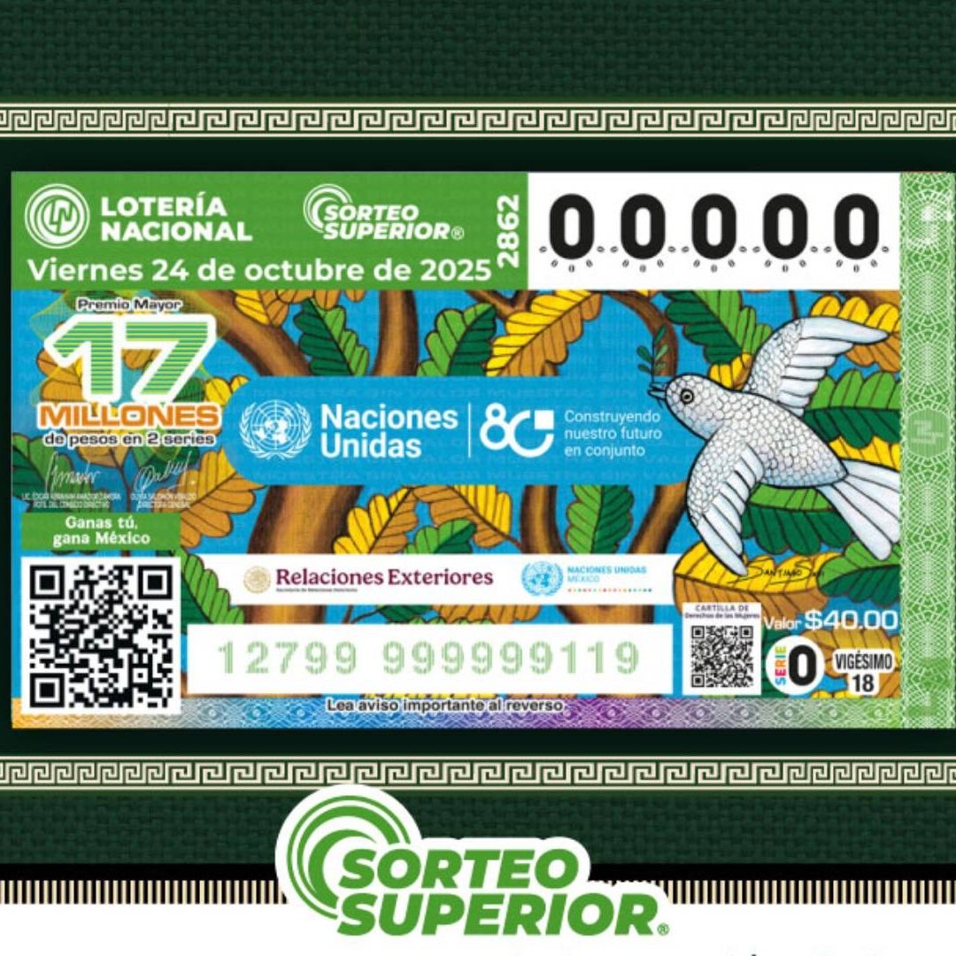 Resultados Lotería Nacional 24 de Octubre 2025: Número Ganador Hoy Premio Mayor Sorteo Superior 2862