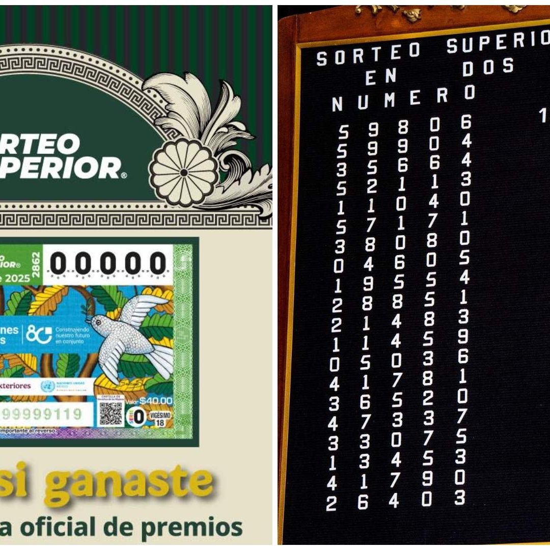Conoce dónde cayó el premio mayor del Sorteo Superior 2862 de la Lotería Nacional