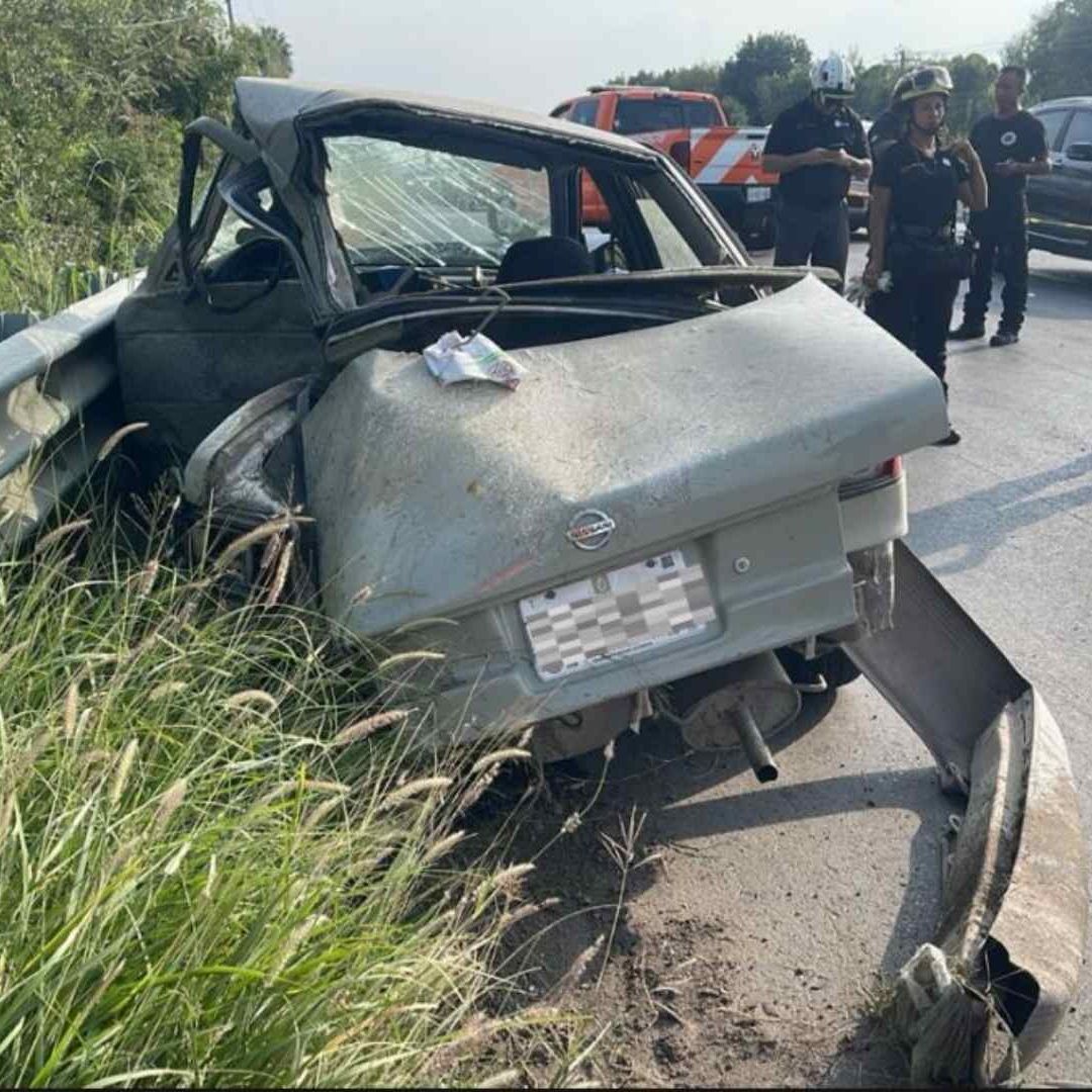 Autoridades deja personas lesionadas en carretera en cadereyta, nuevo león