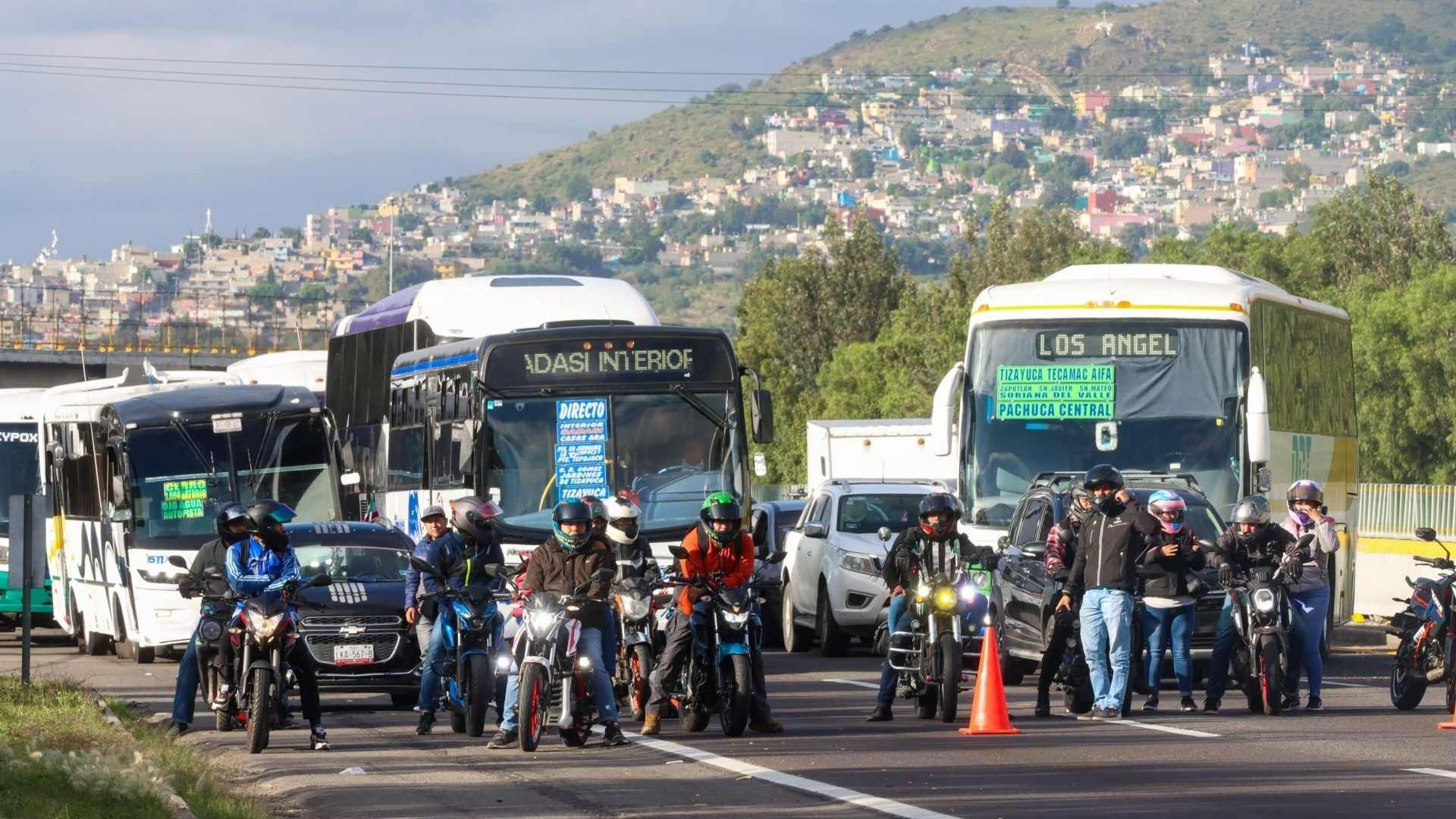 Afectación vial en la México-Pachuca