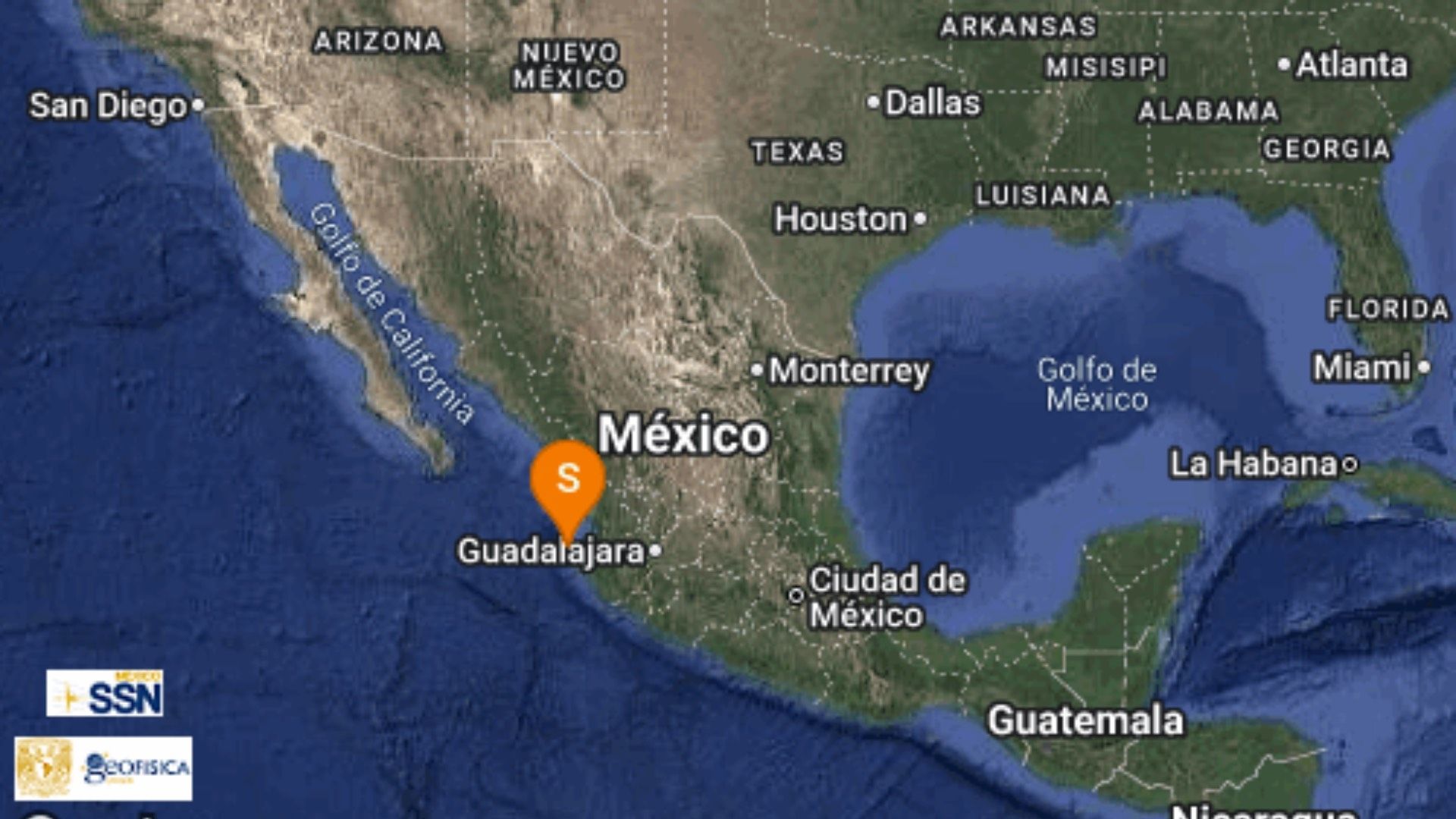 Sismo de Magnitud 4.3 se Registra Frente a las Costas de Puerto Vallarta