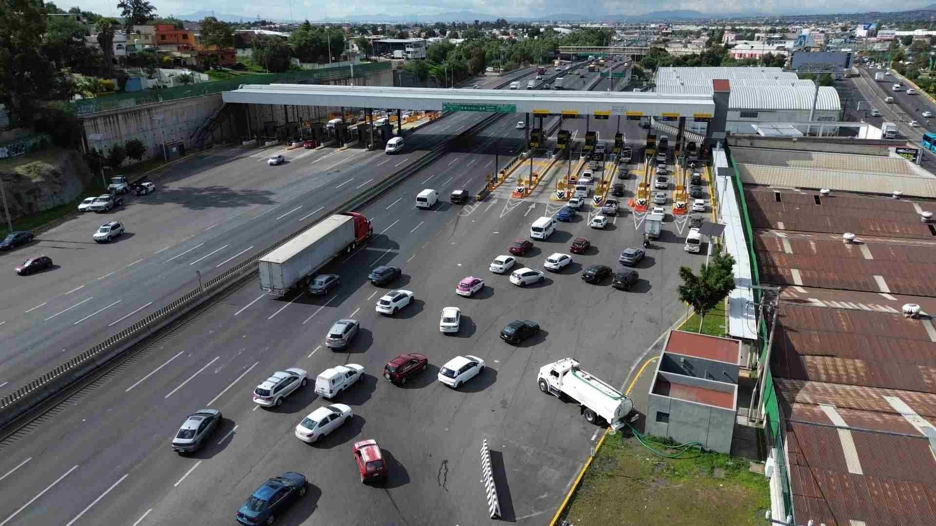 Caseta de cobro en la México-Pachuca
