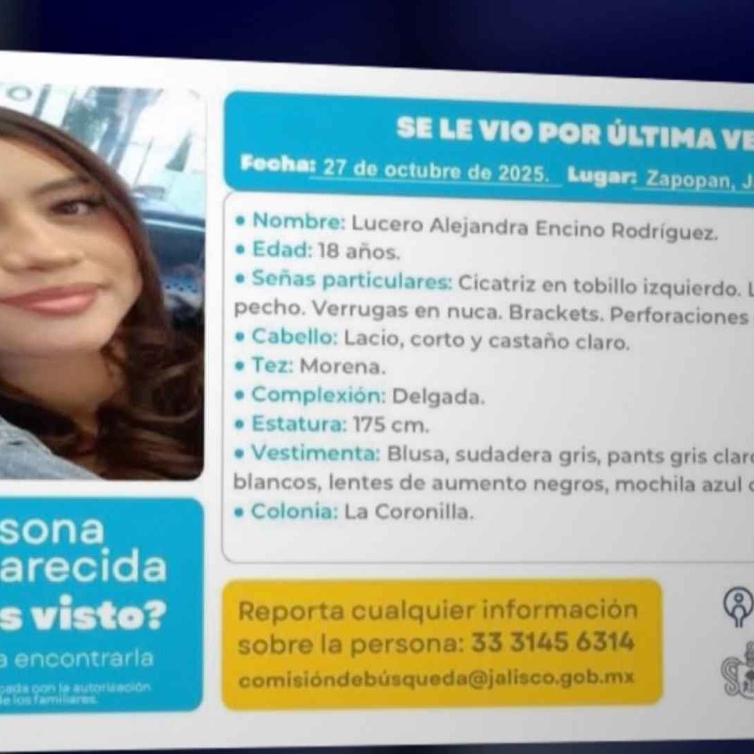 Desconocen el paradero de Lucero Alejandra de 18 años