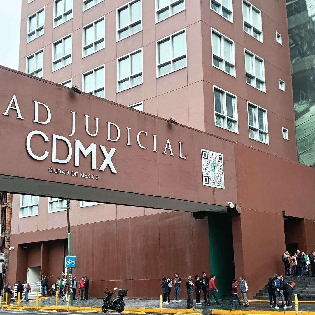 Paro de trabajadores en Ciudad Judicial, en CDMX, en junio 2025