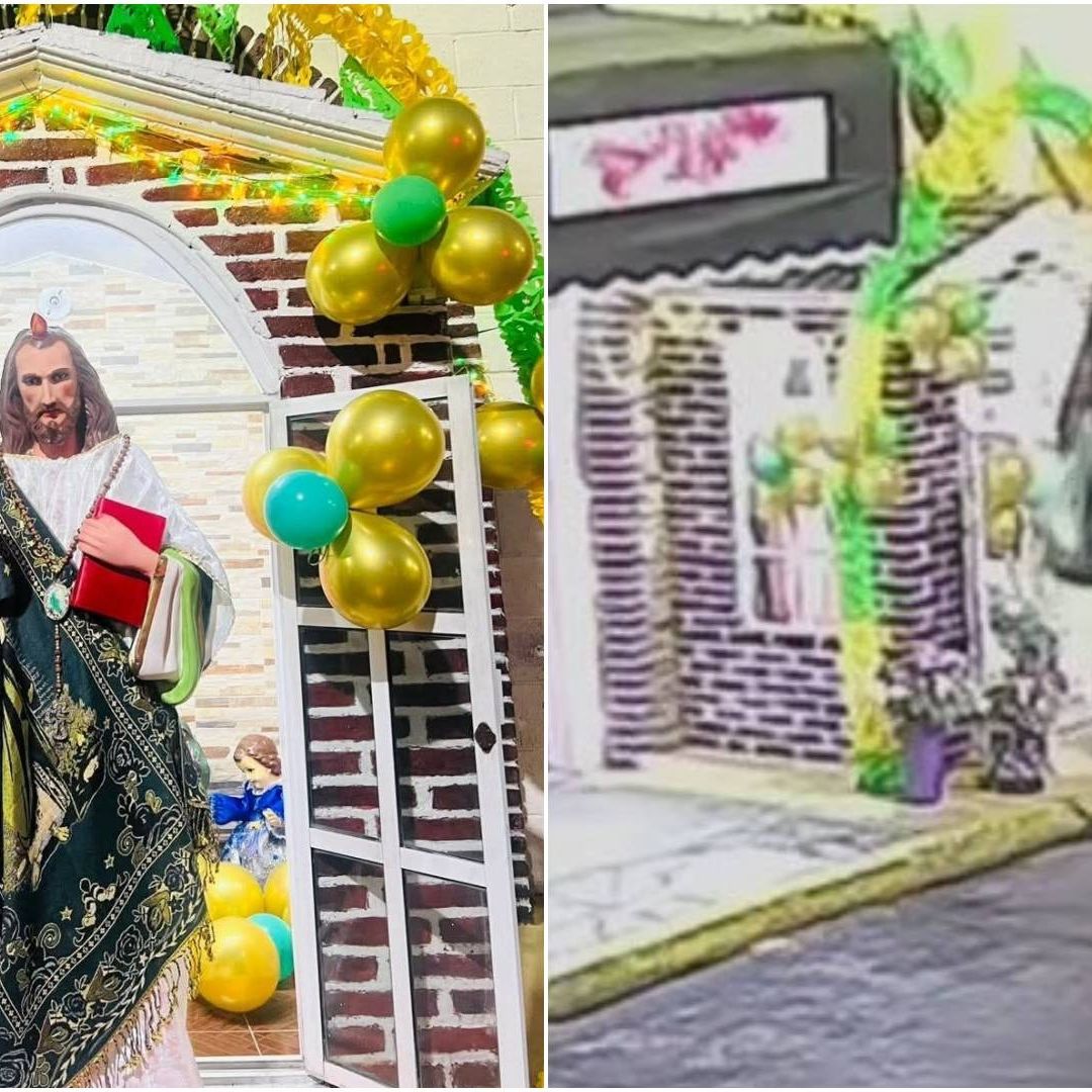 Imagen del San Judas Tadeo que fue robado en Iztapalapa