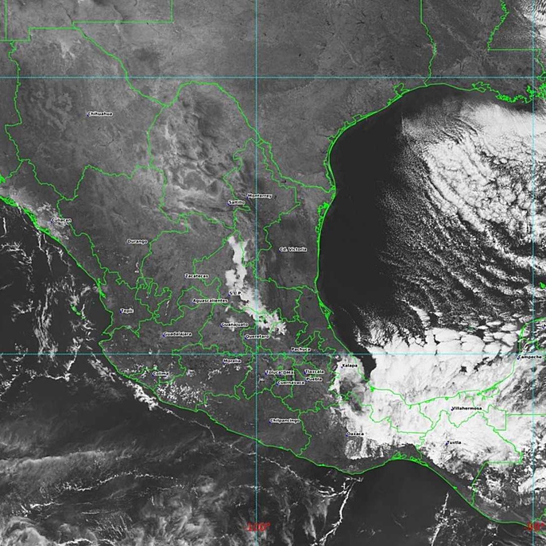 Frente frío 11 y su masa de aire polar en México. Foto: SMN