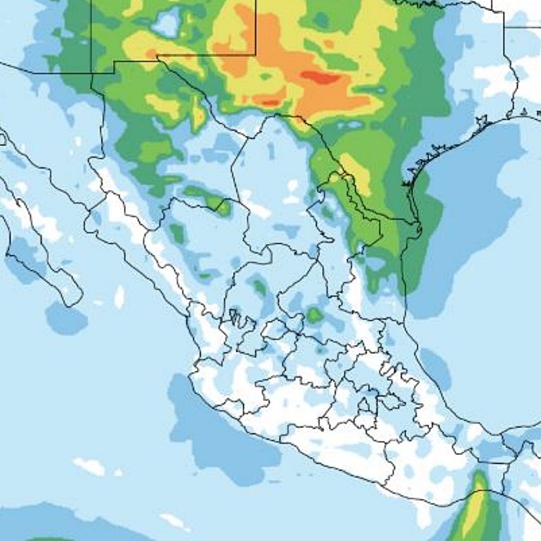 Mapa del pronóstico de viento y oleaje en México para el fin de semana. Foto: SMN