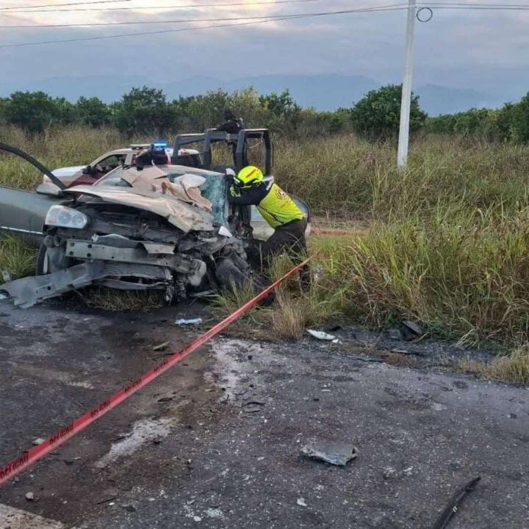 Accidente en Carretera Victoria a Monterrey en Tamaulipas