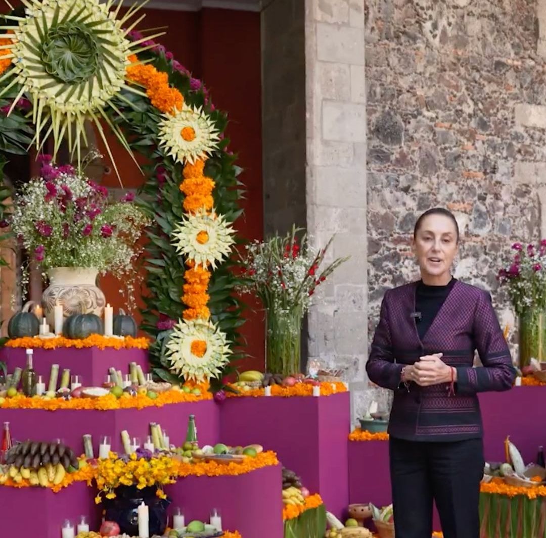 Claudia Sheinbaum Destaca que Ofrenda de Palacio NacionalHonra a las Mujeres