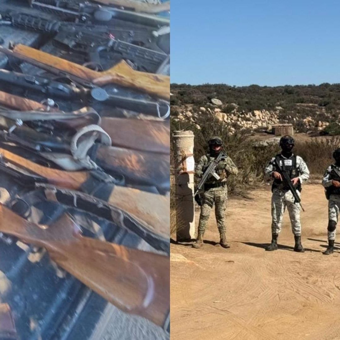 Armamento Asegurado por la FGR en Tecate