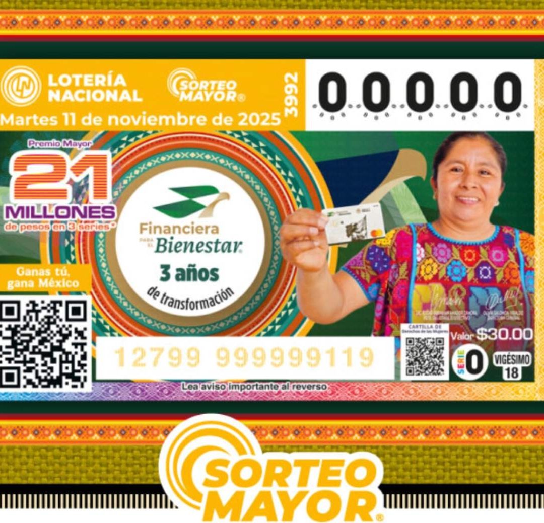 Sorteo Mayor 3992 del 11 de Noviembre de 2025