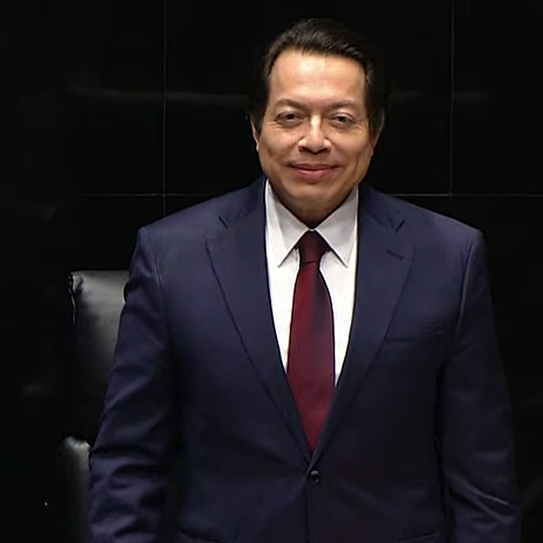 Secretario de Educación, Mario Delgado, en comparecencia en el Senado. Foto: YouTube Canal del Congreso