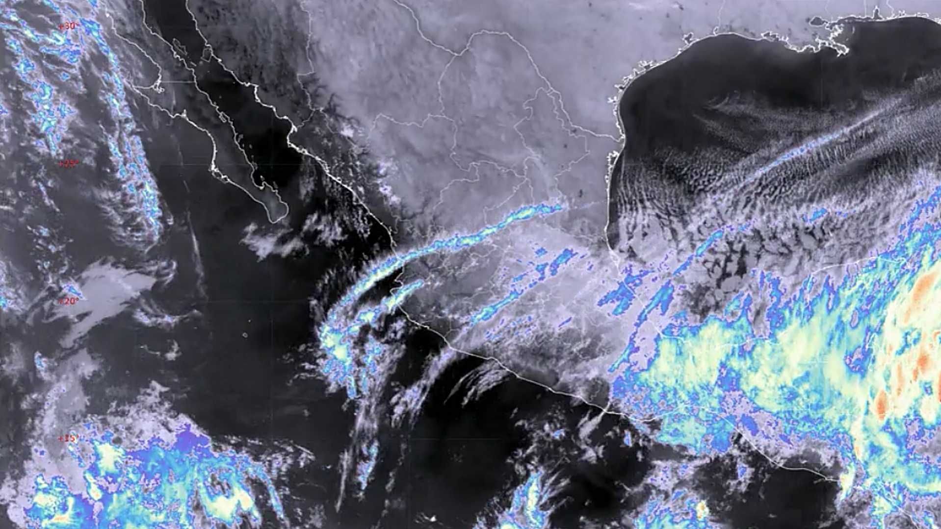 El SMN advierte sobre lluvias y otros efectos de la masa de aire ártico en México. Foto: Conagua