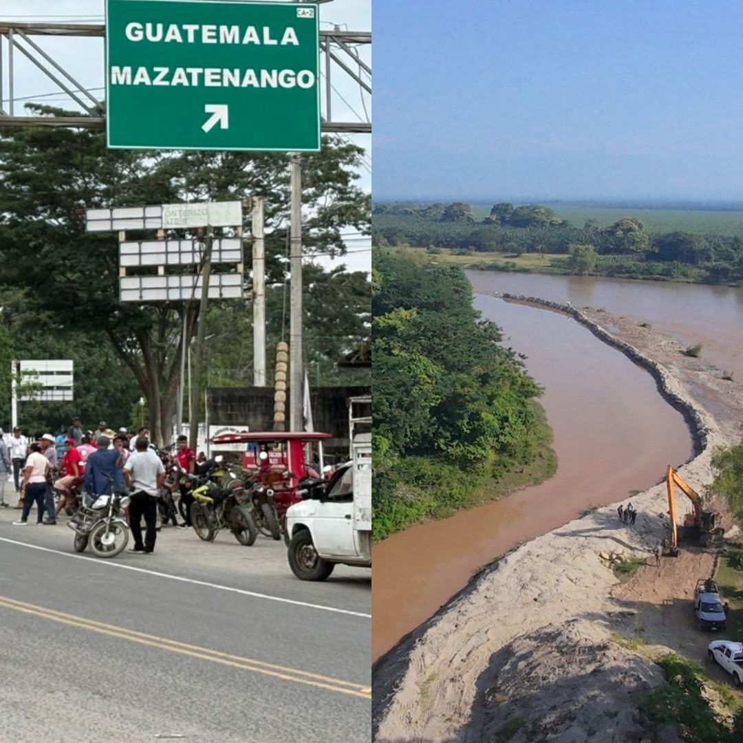 Profepa Clausura Obra en Río Suchiate por Buscar Desviar Agua; Campesinos Exigen Retiro de Sello