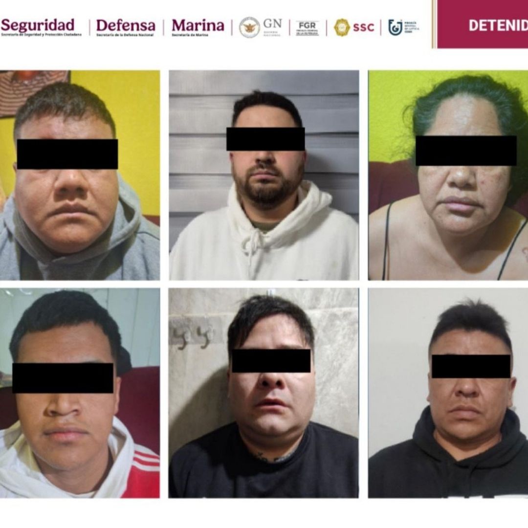 Integrantes de la banda de roba casas, en CDMX