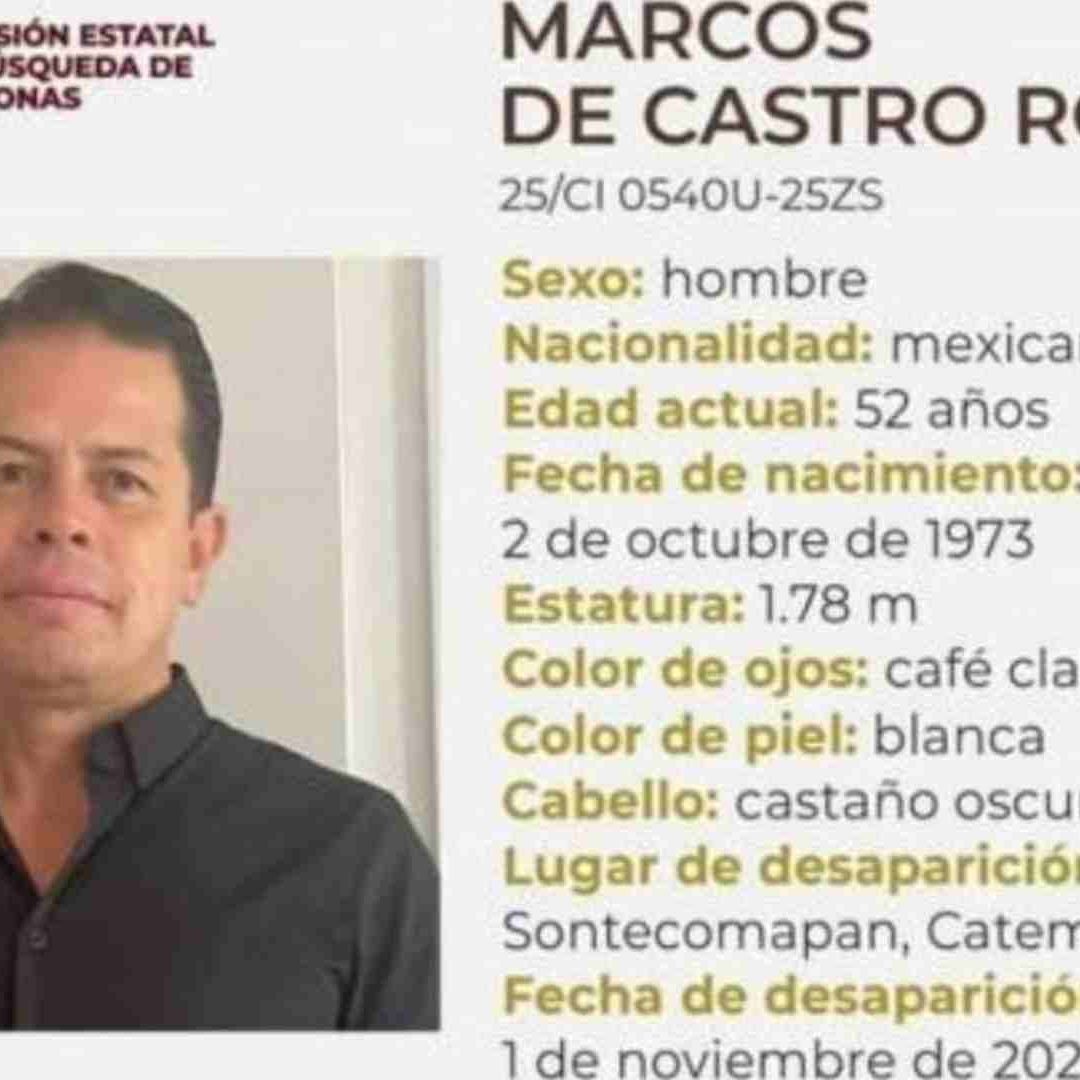 Desaparece Médico Marcos De Castro Román Catemaco Privado de la Libertad Veracruz