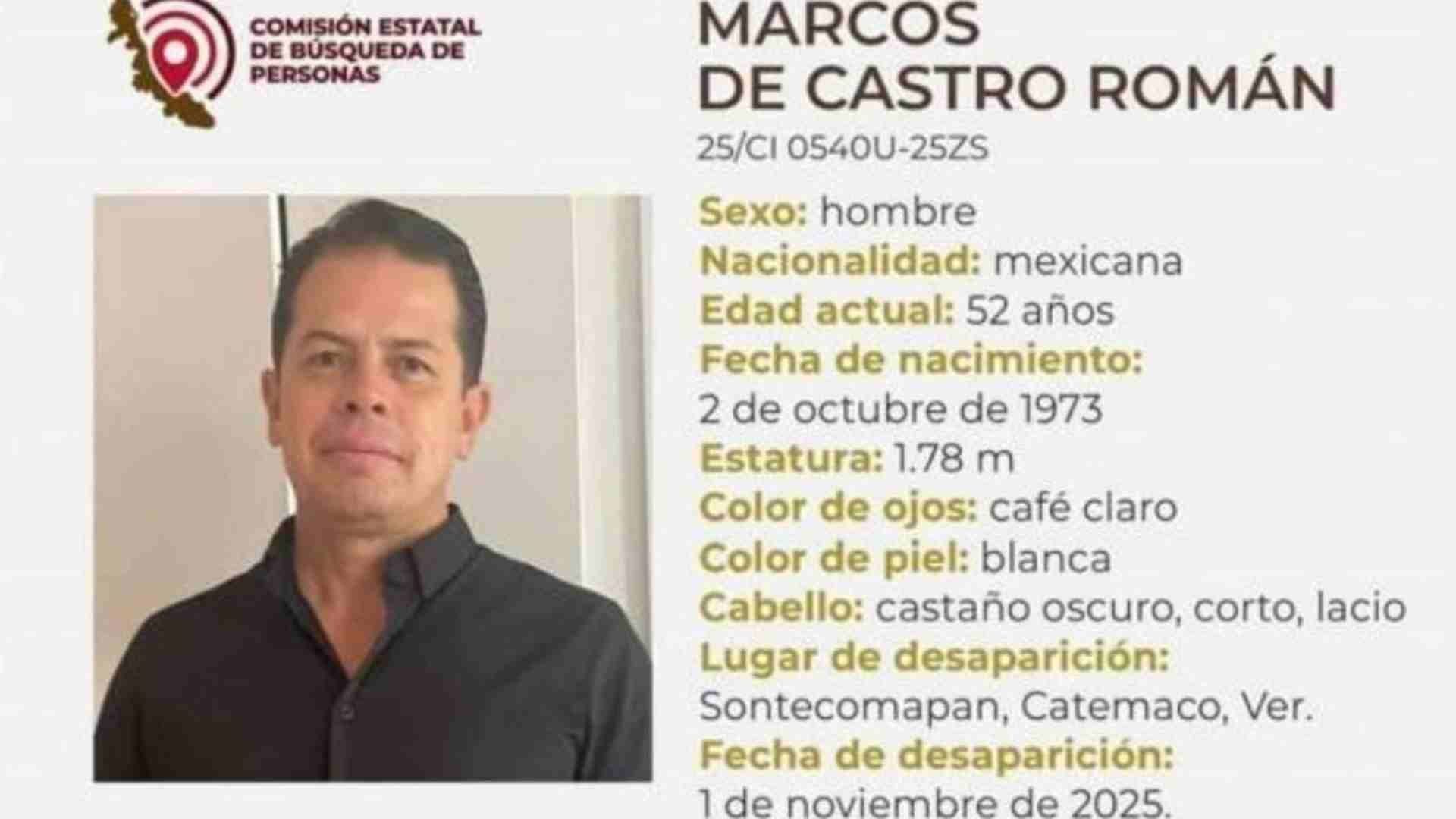 Desaparece Médico Marcos De Castro Román Catemaco Privado de la Libertad Veracruz